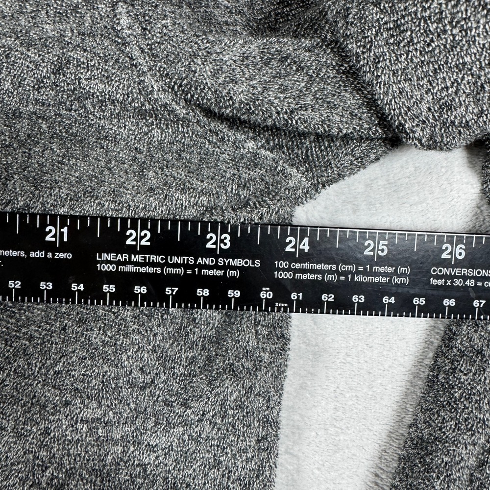 Faherty Pullover Mens XXL Grey Jaspe Terry Henley Towel Sweater Lightweight - Picture 7 of 11